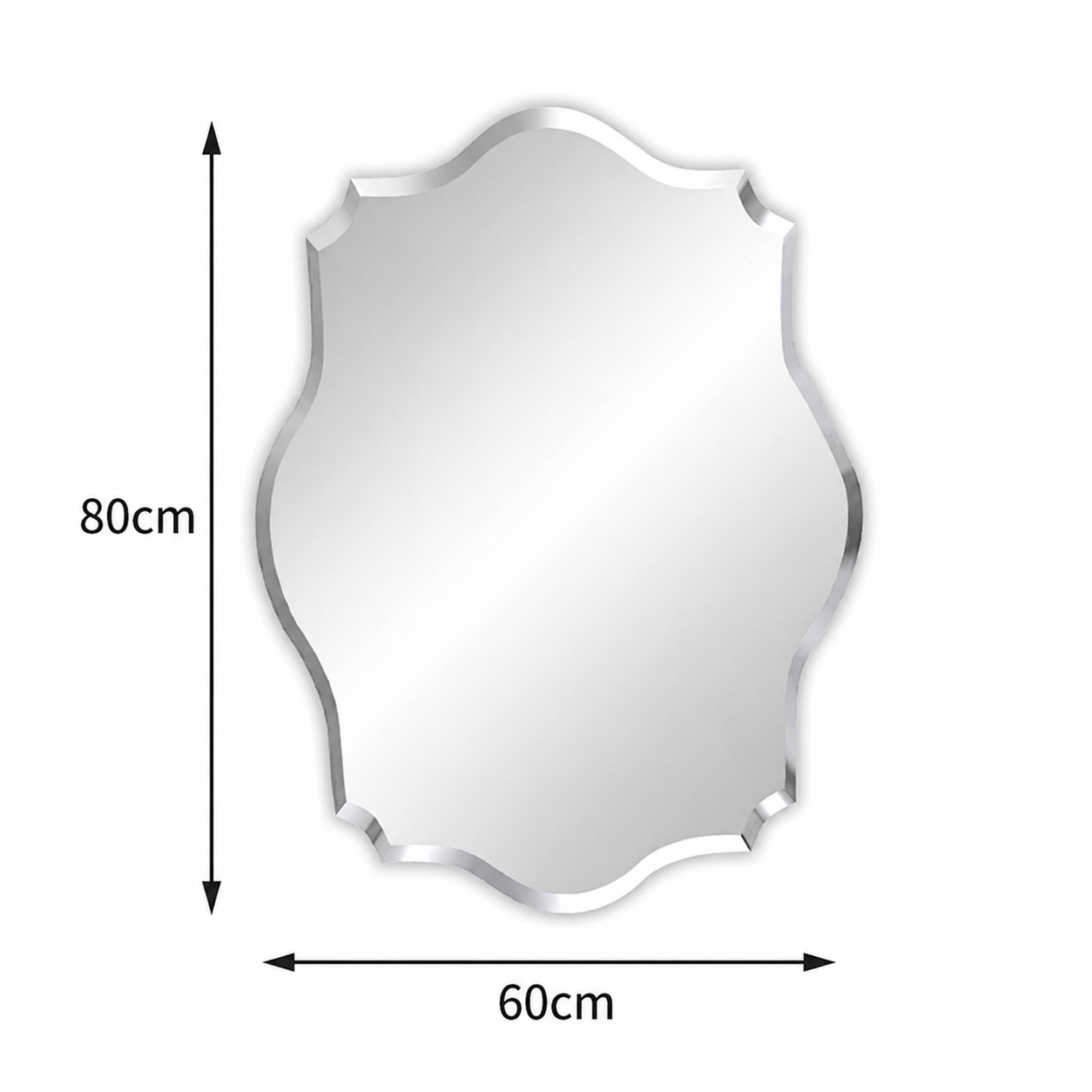 Grand Miroir Mural Design Sans Cadre Dimension