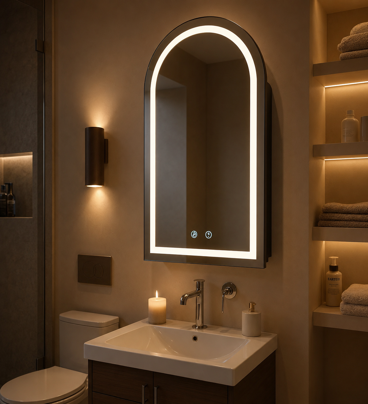 Miroir Mural Arche Salle de Bain | Arca