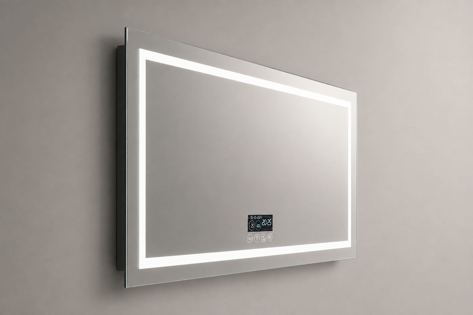 Miroir Mural LED Bluetooth Antibuée Profil