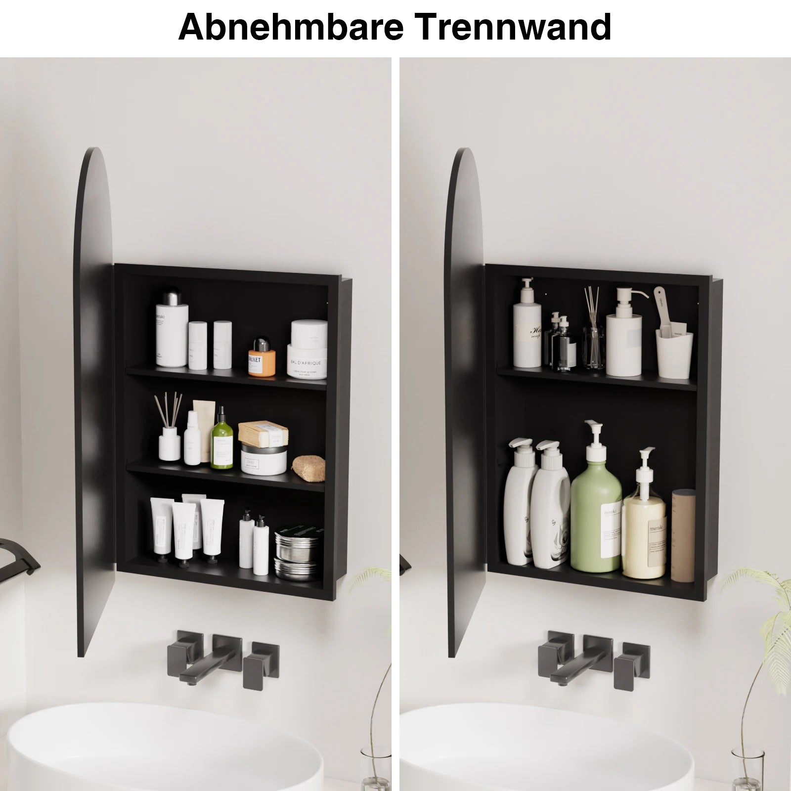 Miroir Mural Design Arche 40×79 cm